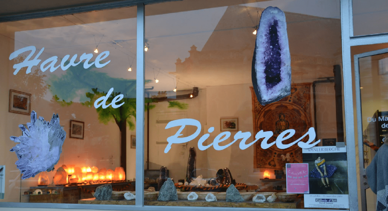 vitrine havre de pierres Havre de pierres